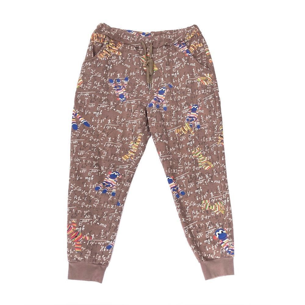 Brown Graphic Joggers